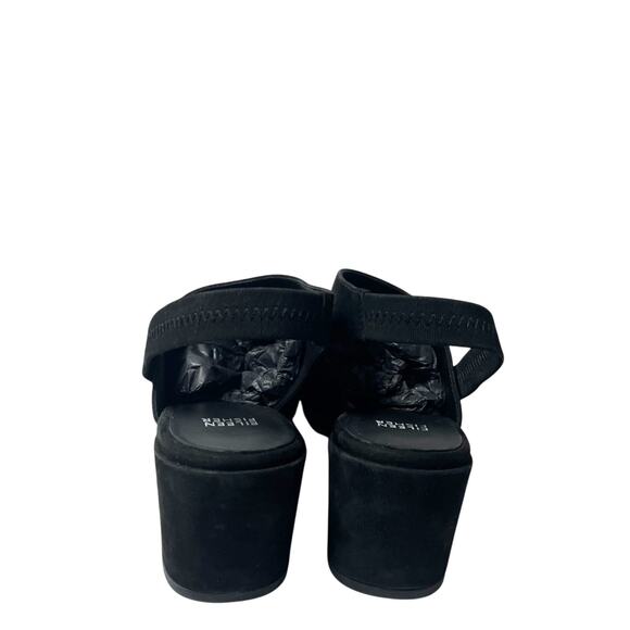Eileen Fisher Leigh Black Open Toe Women Heel Sandals Size 10